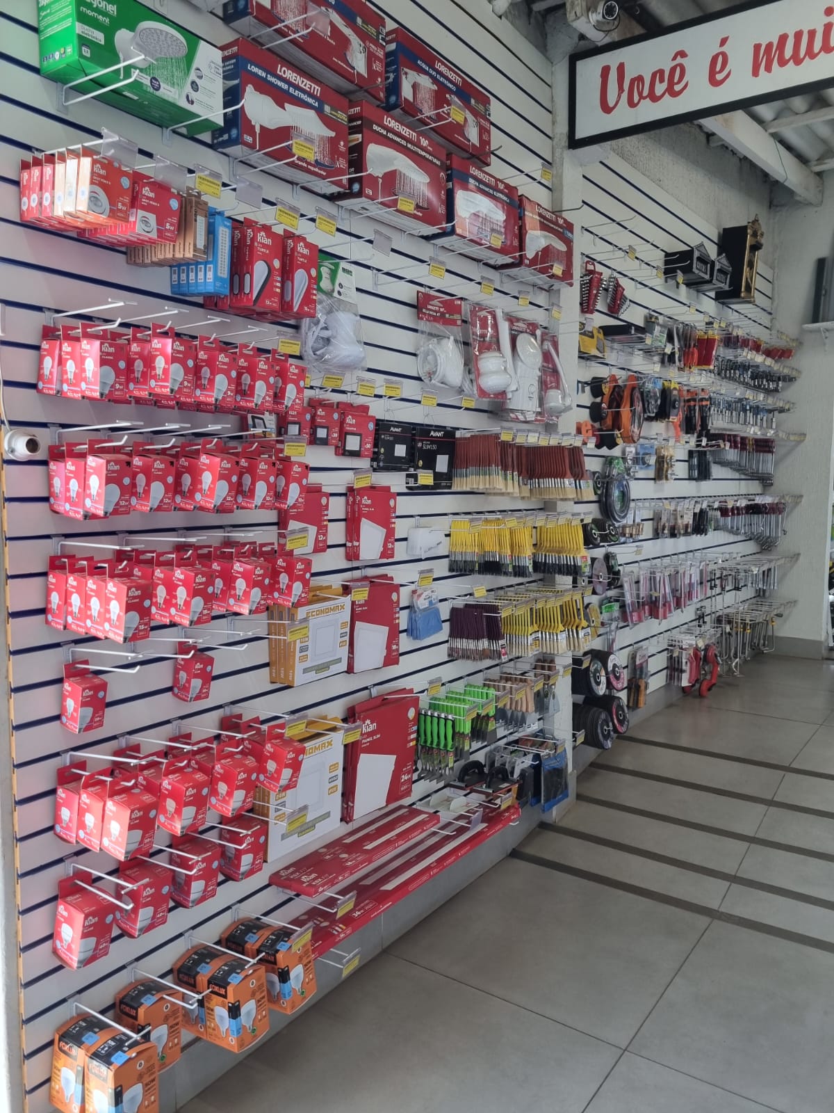 Produtos expostos na Nova Aliança