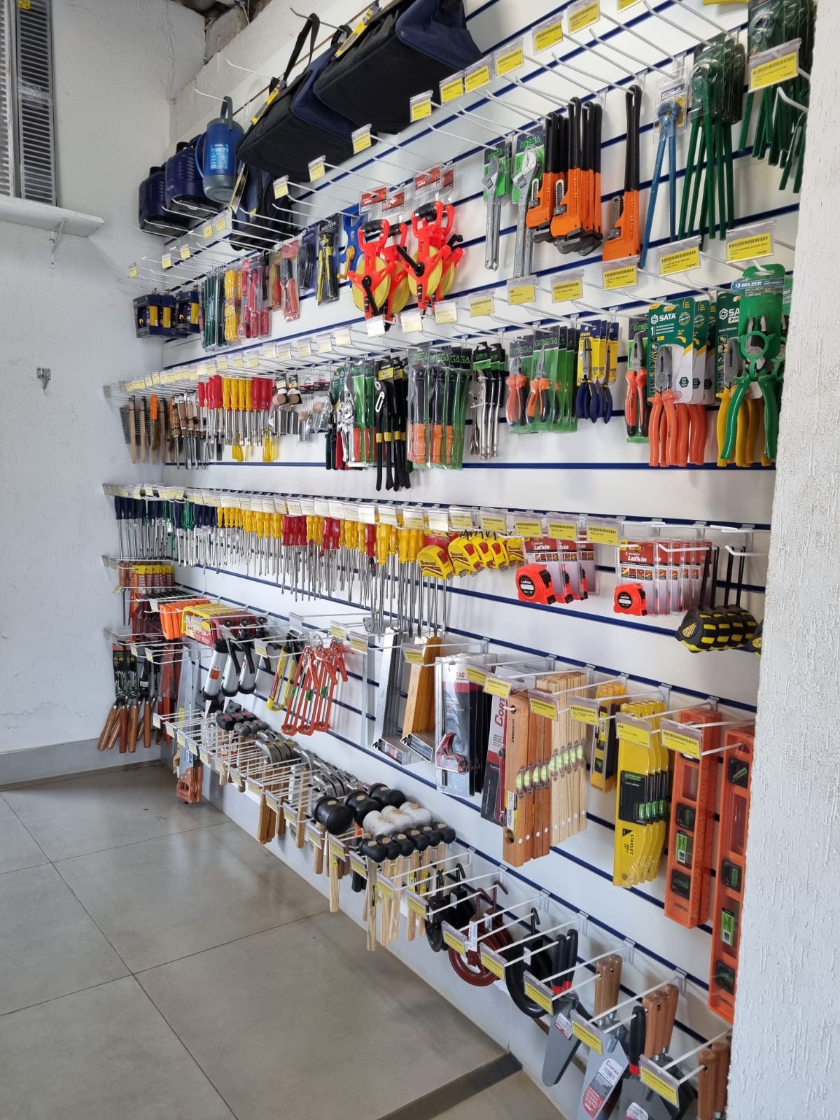 Área de exposição de materiais